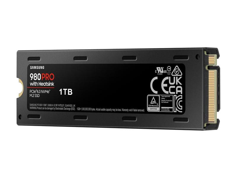 内蔵型SSD Samsung 980 PRO 1TB with Heatsink SSD 1TB SAMSUNG 980 PRO Heatsink M.2 2280 PCI-E 4.0 x4, NVMe